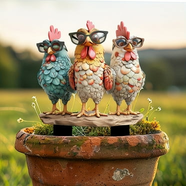 Garden Decoration Acrylic Decoration for Flower Pots Lawn Decorations Outdoor Decoration Yard Lawn Pathway Ornaments