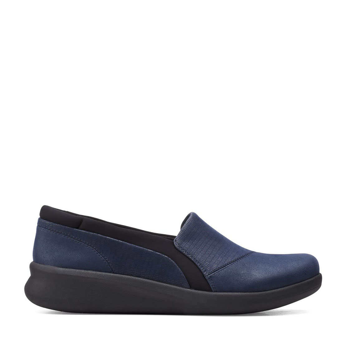 CLARKS Sillian 2.0 Eve Women/Adult shoe size Women 9 W Wide Casual 26151899  Navy Synthetic Combi - Walmart.com