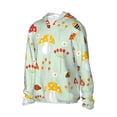 thumbnail image 3 of Goofa Mushroom Bee Printed Women's UPF 50+ Sun Protection Hoodie Jacket Lightweight Long Sleeve Sun Shirt for Women with Pocket Hiking Outdoor-, 3 of 9