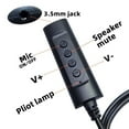 thumbnail image 4 of 3.5mm to USB External Sound Card with Volumes Control Mics On OffButton Automatically Detect Sound Card, 4 of 7