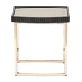 thumbnail image 5 of Michael Amini Lisbon Side Table - Silken Matte Black, 5 of 9