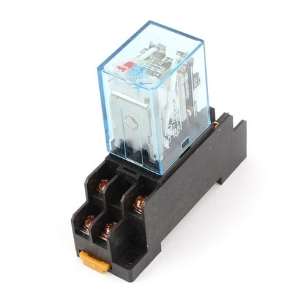 Unique Bargains DC 12V Coil Power Relay 10A DPDT LY2NJ with PTF08A Socket Base price history on PriceWatchPro