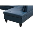 thumbnail image 4 of Starhome L Shaped Denim Couch with Storage Ottoman(Pillows Included) Microfiber, 4 of 9