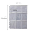 thumbnail image 3 of 20 Pieces Transparent Album Pages Sheets Double-sided Collection Holder Sheets Double-sided 9 Pockets Gaming Card Sleeves 3-Ring Cards Holder Sheets Binder, 3 of 8