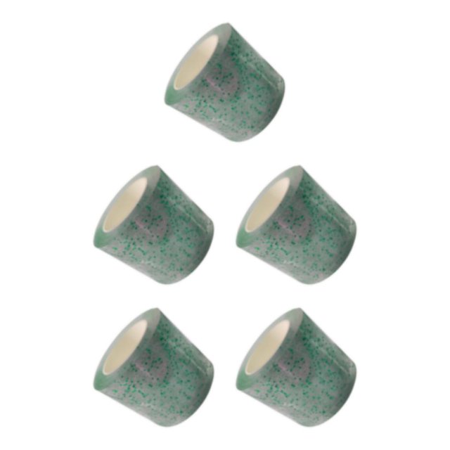 Justharion Glitter Tape Educational Sensory Toy Multifunctional for Bubble Blowing Green Width 5cm Length 2m 5Set