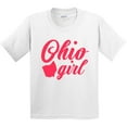 thumbnail image 3 of Inktastic Ohio Girl Cursive Pink Youth T-Shirt, 3 of 5