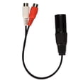 thumbnail image 4 of Sound Cable, 3 Pin 0.6 Feet XLR Male To 2  Female Y Splitter Cable Easy To Use  For Microphones For Mixers, 4 of 8