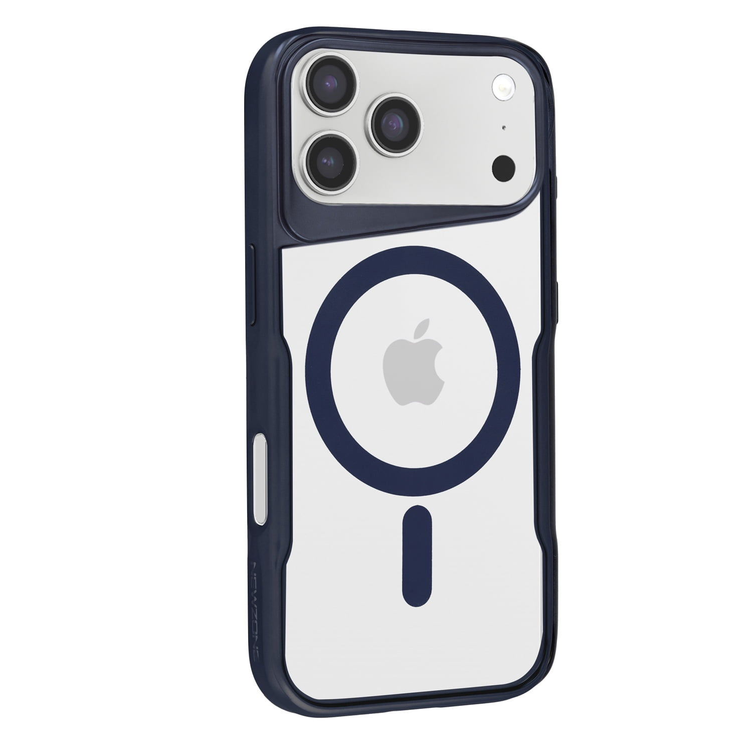 Transparent Magnetic Protective Case for iPhone 17 Pro Max - Dark Blue