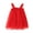 Red, variant on SPRING PARK Toddler Baby Girls Floral Dress Princess Birthday Party Mesh Sleeveless Tutu Skirt Clothes