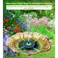 thumbnail image 5 of Solar Fountain 3.5W Bird Bath Fountains with Tender Green Flower 2024 Upgraded 100% Glass Panel, Solar Fountain Pump with 7 Nozzles, Solar Water Fountain for Hummingbirds, Garden, Pond (Black), 5 of 6