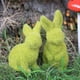 thumbnail image 5 of Decoración de conejito de Pascua, conejitos flocados, conejitos de musgo, decoración de primavera, figuras de conejo de resina para mesa, escritorio, decoraciones de Pascua (pequeño-2 unidad, 5 of 5