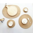 thumbnail image 6 of Round Woven Placemat Dining Table Mats Non Slip Washable Kitchen Decor, 6 of 6