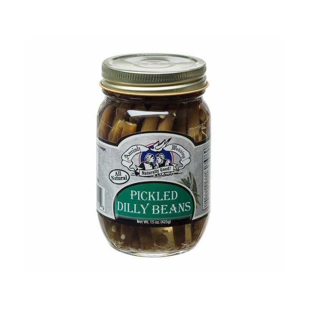 Amish Wedding Foods Pickled Dilly Beans, 2Pack 15 oz. Jars