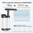 thumbnail image 4 of Bomba purificadora de agua con filtro de agua de 0,01 micras Emergencia exterior portátil y Blanco Zulema Purificador de agua portátil, 4 of 7