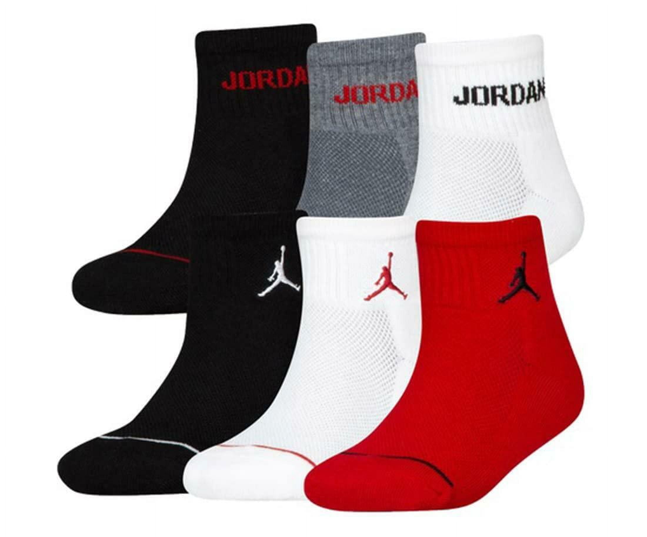 Jordan Boys 6-Pk. Ankle Cushioned Socks - size 9-11