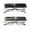 Black and Gunmetal, variant on EYE ZOOM 2 Pack Compact Light Metal Portable Reading Glasses with Pocket Hard Case for Men and Women, Black, +3.00