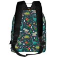 thumbnail image 3 of Lsque Christmas Dinosaur colorful Pattern Backpack – School Travel Canvas Daypack with Ergonomic Padded Straps, Multiple Compartments & Leather Handle, 3 of 5