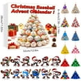thumbnail image 2 of 2D Baseball Cartoon Hanging Advent Calendar Set with 24 Surprise for Festive Countdown, 2 of 5
