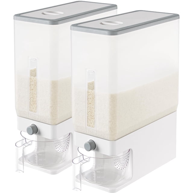 Dispensador de arroz Lifewit de 25,4 kg sellado, a prueba de humedad, sin BPA