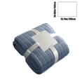 thumbnail image 3 of Summer Blanket 150x200cm Summertime Blankets Soft Fuzzy Warm Multifunctional Cover Blanket Napping Blanket Flannel Gift Blankets Bed Cozy Machine Washable Lightweight Cooling Comforter Blue, 3 of 6