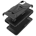 thumbnail image 7 of Compatible for Alcatel TCL A3X A600DL Case with Holster Belt Clip Hybrid Shockproof Protective Phone Cover with Kickstand - Black, 7 of 7