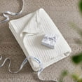 thumbnail image 4 of Cozy Comfort 100% Cotton Blankets King- 405GSM Waffle Weave Blankets for All Seasons, White, 104x90 inches, 4 of 7