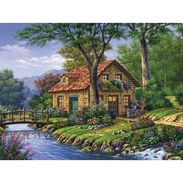 Rompecabezas Ceaco Arturo Zarraga Cottage by The River, 500 piezas
