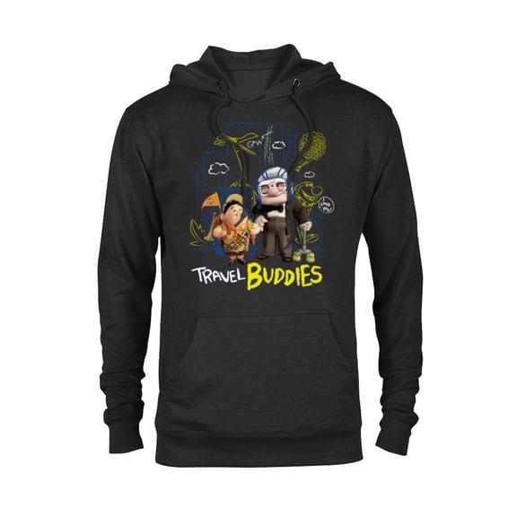 Disney and Pixar’s Up Carl Russell Kevin Dug Travel Buddies - Pullover Hoodie for Adults - Customized-Black