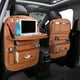 thumbnail image 2 of Riwesomey Auto asiento trasero organizador vehículo silla teléfono tableta beber botella titular almacenamiento bolsa de bolsillo Ventana automotriz Versión mejorada beige, 2 of 8