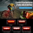 thumbnail image 4 of Luz LED para bicicleta recargable por USB, delantera y trasera, resistente al agua, para ciclismo, ciclismo de montaña, bicicletas y bicicletas eléctricas., 4 of 5