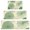 Green Tie Dye, variant on Orange Blue Tie Dye Mandala Pattern Kitchen Rugs Sets Of 3,Kitchen Runner Rugs Non Skid Washable,Decorative Kitchen Floor Mats for Kitchen,Sink,Laundry,17"x30" 17"x47" 17"x59"