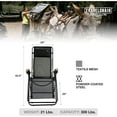 thumbnail image 4 of Travel Chair Lounge Lizard Model - Black, 4 of 4
