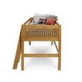 thumbnail image 2 of Camaflexi Full Size Low Loft Bed - Mission Headboard - Lateral Ladder - Natural Finish, 2 of 2
