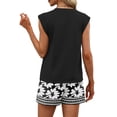 thumbnail image 6 of WIHOLL Two Piece Lounge Sets for Women Trendy Summer Clothes Pleated Tops Skort Vacation Cruise Workout Outfits, 6 of 11