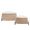Light Camel, variant on Tcbosik Triangle Ottomans Set of 2 with Storage, Faux Fur Multi-Functional Footrest, Footstool for Small Space, Living Room, Bedroom, Hallway, Easy Assembly, Ivory