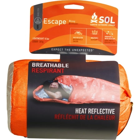 Survive Outdoors Longer 70% Reflective Escape Bivvy, Orange