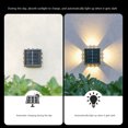 thumbnail image 4 of Luz De Cerca Solar Led Lámpara decorativa de jardín ligero 600mAh Cube Porch Patio Garden Decor (Warm 12LED), 4 of 5