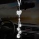 thumbnail image 1 of Colgante de señal de giro para coche con diamantes de amor, colgante encantador para espejo retrovisor de coche, colgante para interior de coche, decoración encantadora, colgante de decoración de la, 1 of 5