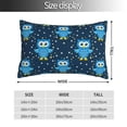 thumbnail image 2 of Kdxio Cotton Pillow Cases 16"x24" Pillowcases,Soft and Breathable Bedroom Pillow Cases-Blue Owl-No Pillow Core, 2 of 5
