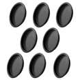 thumbnail image 1 of Tirador de dedo para puerta de clóset KOVOSCH, paquete de 8, acero negro, 1 of 6