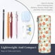 thumbnail image 3 of Disketp Peach Estuche Organizador de Lápices de Cuero, Estuche de Oficina con Cremallera para Bolígrafo y Lápiz, 3 of 6