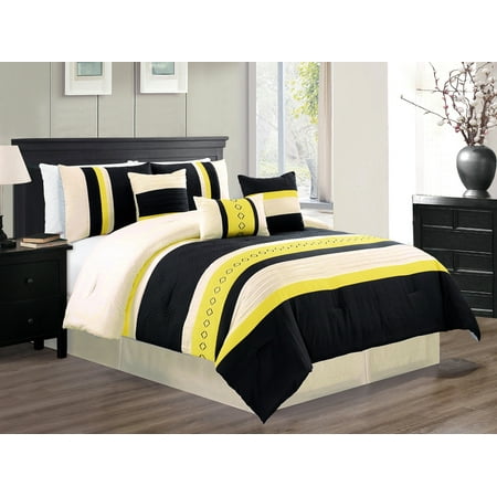  Black  And Yellow  Comforter  COMFORT