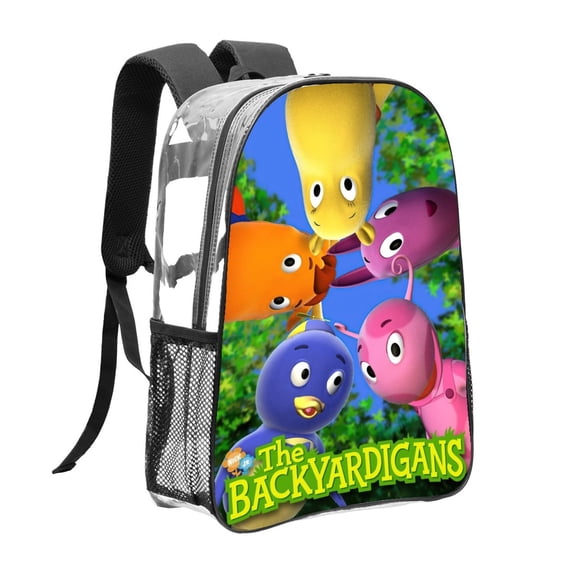 Backyardigans Pattern Transparent Backpack Lightweight And fashionable Showcasing Personality And Leading The Trend