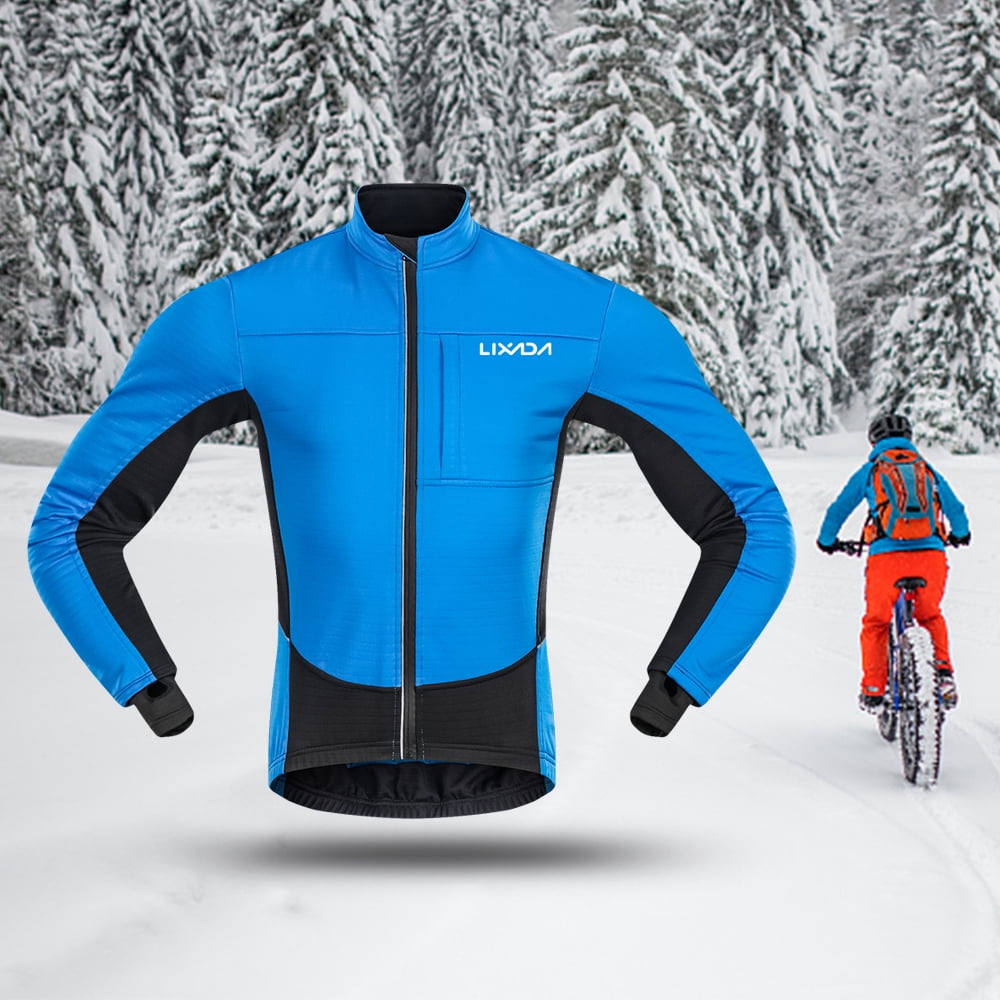 Mens MTB Mountain Bike Clothes Thermal Warm Winter Cycling Jacket 