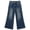 Blue-2785, variant on Girls Wide-leg Jeans,Baggy Stretchy Denim Pants with Metal Rivet Decoration,Blue,4-5 Years