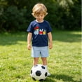 thumbnail image 2 of Toddler Outfits for Girls Graphic Print Short Sleeve Crew Neck T-Shirt And Shorts 2 Piece Everyday Wear Girls' Clothing Sets 18 Months-24 Months, 2 of 9