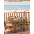 thumbnail image 2 of Outdoor Tablecloths with Umbrella Hole & Zipper, Vintage Rattan Rectangle Tablecloth 52x70 Inch, Minimalist Abstract Wicker Texture Brown Waterproof Table Cloth, Patio/Pool/Picnic Table Covers, 2 of 8