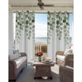 thumbnail image 6 of Sage Green Eucalyptus Leaves Kitchen Curtains Spring Country Botanical Cafe Short Curtains for Bathroom Blackout Window Curtain Grommet Small Window Treatment Drapes for Bedroom Living Room 42"x45"x2, 6 of 9