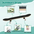 thumbnail image 4 of 31'' Complete Skateboard 7 Layer Canadian Maple Double Kick Deck Skateboards Cute succulents cactus Skate Board for Beginner Adult Gifts, 4 of 5