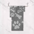 thumbnail image 4 of Coolnut Gray Paws Bath Towels Soft Absorbent Bath Towels Bath Towel Set of 3 for Home Hotel Bathroom Decor, 4 of 6